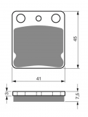 Колодки тормозные дисковые GOLDFREN 144 S33
