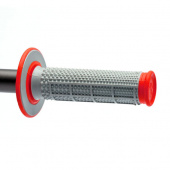 Грипсы серо-красные RENTHAL MX Dual Compound Grips Tapered H-Waff