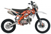 Питбайк KAYO BASIC TT125 17/14 KRZ (механическое сцепление, кикстартер, 2022 г.)