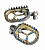 Подножки титановые SCAR для KTM 125SX, 150SX, 250SX-F, 350SX-F, 450SX-F 2004-15