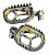 Подножки титановые SCAR для KTM 125SX, 150SX, 250SX-F, 350SX-F, 450SX-F 2016-19, HUSQVARNA TC125, FC250-450 2016-19