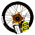 Колесо заднее 12-1.60 с черным ободом и золотой ступицей HAAN WHEELS для KTM SX65 2016