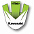 Наклейка на переднее крыло FACTORY EFFEX для KAWASAKI KX85-100 2014-16